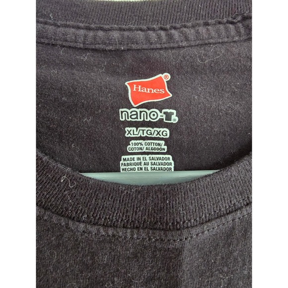 Hanes Nano T Pittsburgh Steelers Nike Swoosh Just Hate Us T‎ Shirt XL - Picture 2 of 5